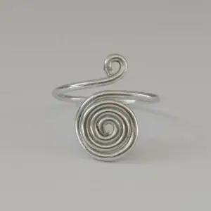 Classic Spiral Ring – Adjustable & Hypoallergenic