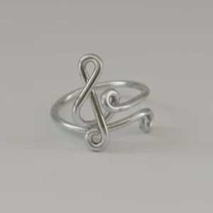 Treble Clef Ring – Handmade & Hypoallergenic