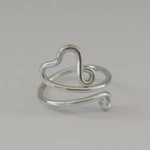 Heart Ring – Adjustable & Handmade